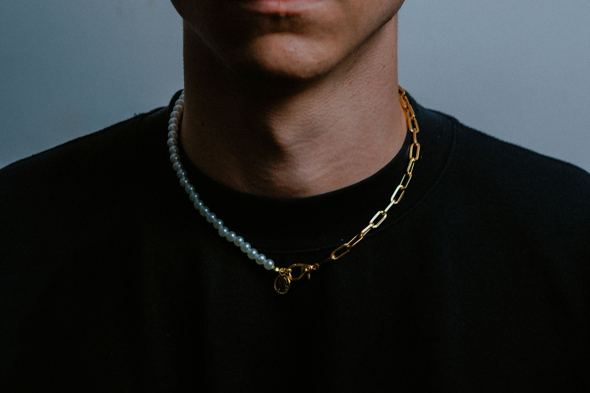 gold chain necklace for men close up different styles