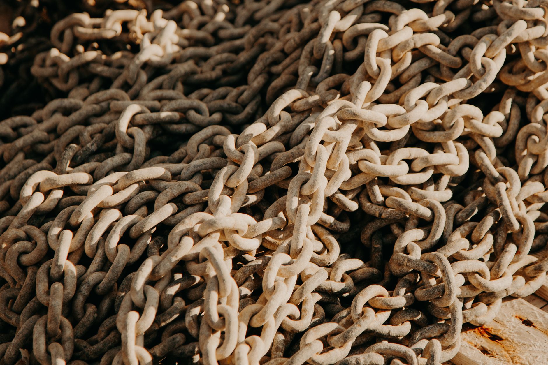 tangled gold chains untangling with straw
